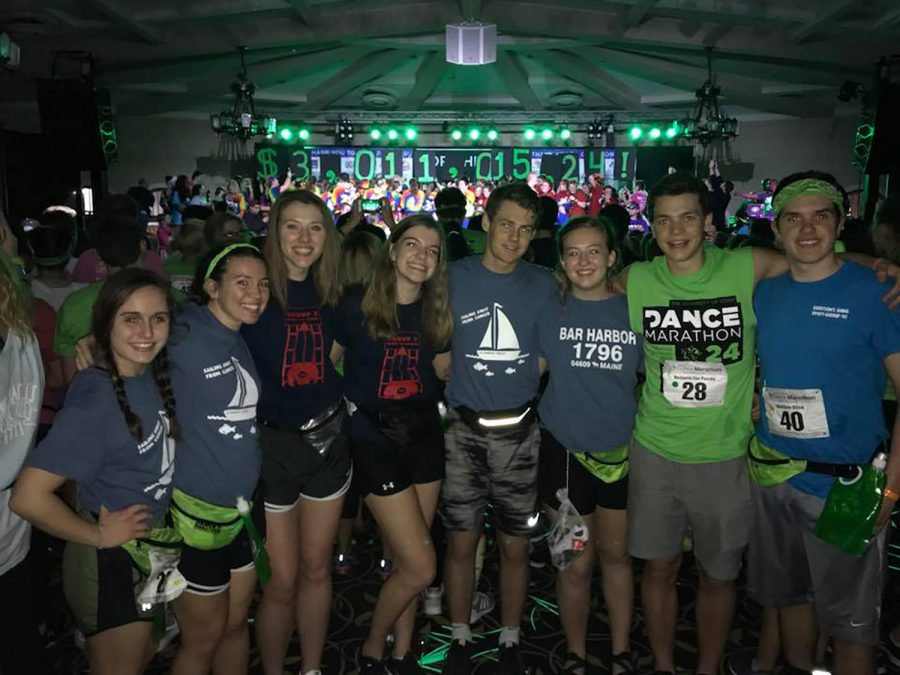 Mollie Tibbetts (second from left) poses for a picture with friends at Dance Marathon 24 on Feb. 3, 2018. Tibbetts was found dead in Brooklyn, Iowa after a month-long search.