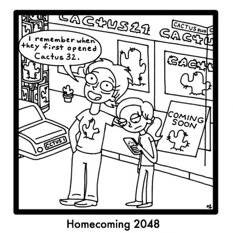 Cartoon: Homecoming 2048