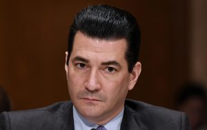 FDA Commissioner Scott Gottlieb testifies at an hearing on Capitol Hill on October 5, 2017, in Washington, D.C. 