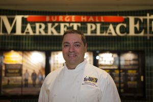 University of Iowa Dining Hall Chef Barry Greenberg poses for a portrait on Monday, Nov. 12, 2018. Barry just won Minors Flavor Contest and has been rewarded with a trip to France, and $10,000.