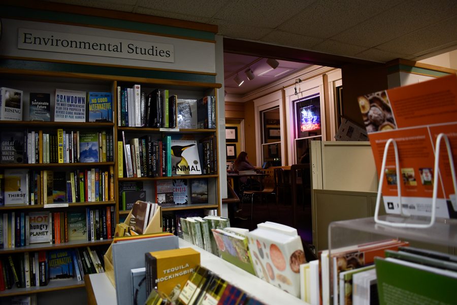 Prairie Lights, an independent bookstore downtown, is seen on Monday, November 12, 2018. (Sid Peterson/The Daily Iowan)