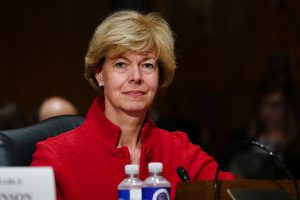 Tammy Baldwin, D-Wisconsin, speaks as Congress Joint Select Committee on the Solvency of Multiemployer Pension Plans holds its fifth public hearing on July 25, 2018. (Jay Mallin/Zuma Press/TNS)