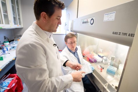 Ethan J Anderson , PhDAssociate Professor, Department of Pharmaceutical Sciences and Experimental Therapeutics and his lab that conducts Translational Pharmacology and basic science research in the College of Pharmacy Building.