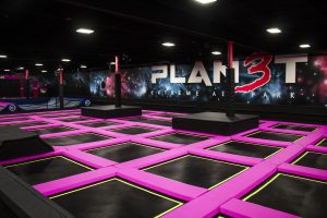 Planet 3 Extreme Air Park is seen on Tuesday, Dec. 11, 2018. The extreme air park is the first trampoline park in Iowa City and recently replaced Kmart. 
