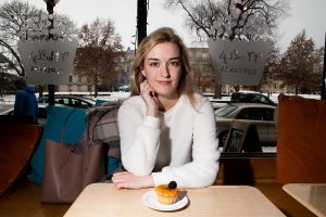 Danielle Leveille poses for a portrait in Mollys Cupcakes in Iowa City on Wednesday, Nov. 28, 2018. 
