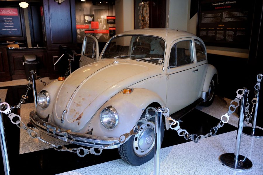 It may not be the Lincoln Memorial or the Smithsonian, but the 1968 Volkswagen Beetle driven by Ted Bundy, one of the most prolific serial murderers in history, is now a tourist attraction at the National Museum of Crime and Punishment in the nationÍs capitol, February 22, 2010. Bundy drove the car as he preyed on mostly young women in Washington state, Oregon, Utah and Colorado in the early 1970s. (Olivier Douliery/Abaca Press/MCT)