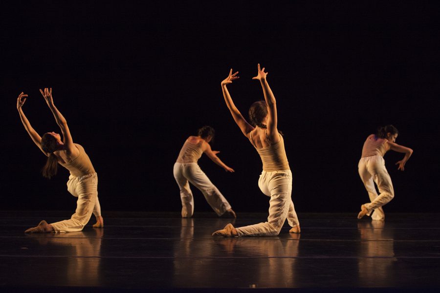 University of Iowa dancers perform at the Faculty/Graduate Concert at Space Place Theater on February 5, 2019.