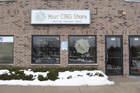 Your CBD Store is seen on Saturday, February 3, 2018. A nationwide company, the Iowa City location opened its doors last month. 