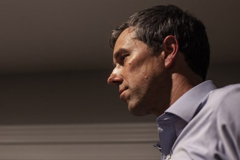 Democratic presidential candidate Beto ORourke speaks at the home of John Murphy in Dubuque, Iowa on Sunday, March 16, 2019.