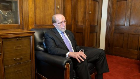 Rep. Dave Loebsack, D-Iowa City, speaks with The Daily Iowan inside the Longworth House Office Building in Washington on Tuesday, March 26, 2019.