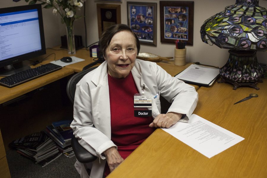 Nancy Andreasen is seen in her office in the University of Iowa Hospitals and Clinics on Friday March 22 2019. (Grace Colton/The Daily Iowan)