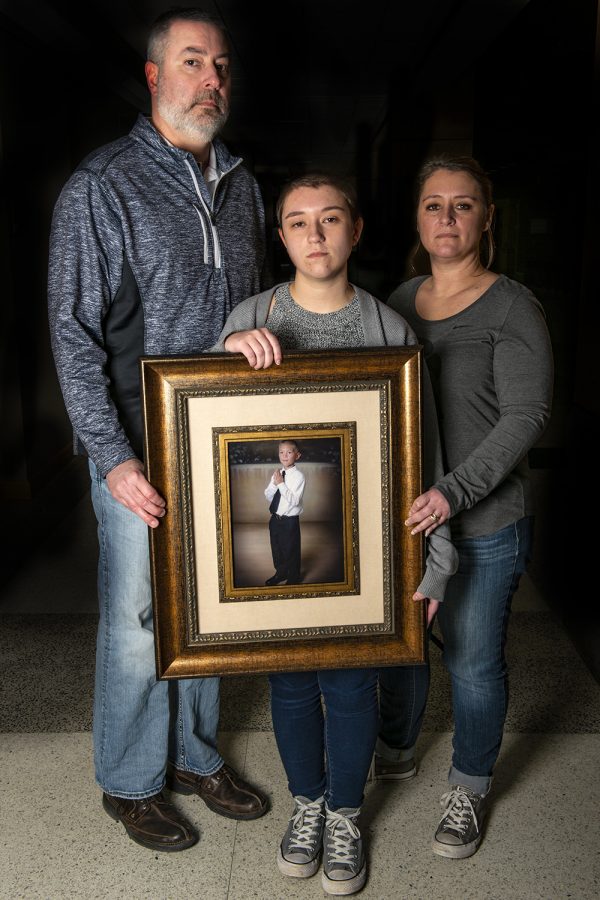 The Draisey family stands for a portrait on Tuesday, March 5, 2019. 