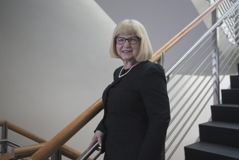 Professor Linda Snetselaar poses for a portrait at the University of Iowa College of Public Health building on Friday, March 1, 2019. 