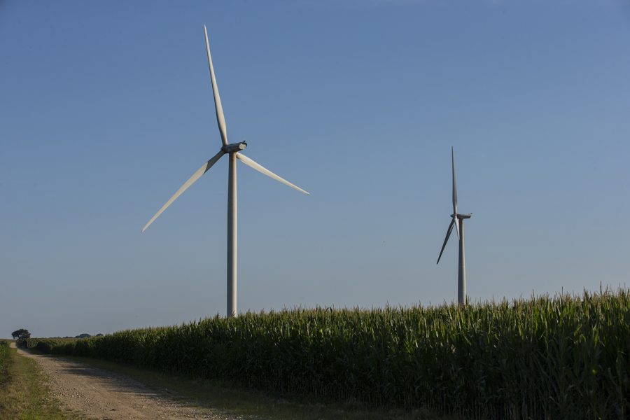 The Pioneer Grove Wind Farm is seein in Mechanicsville, IA on Wednesday, July 11, 2018. 