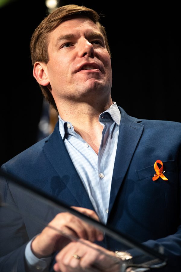 2020+Democratic+Presidential+candidate+Eric+Swalwell+speaks+at+Doubletree+Hilton+Hotel+in+Cedar+Rapids+on+Sunday%2C+June+9%2C+2019.+19+democrats+spoke+at+the+Iowa+Democratic+Party+Hall+of+Fame.