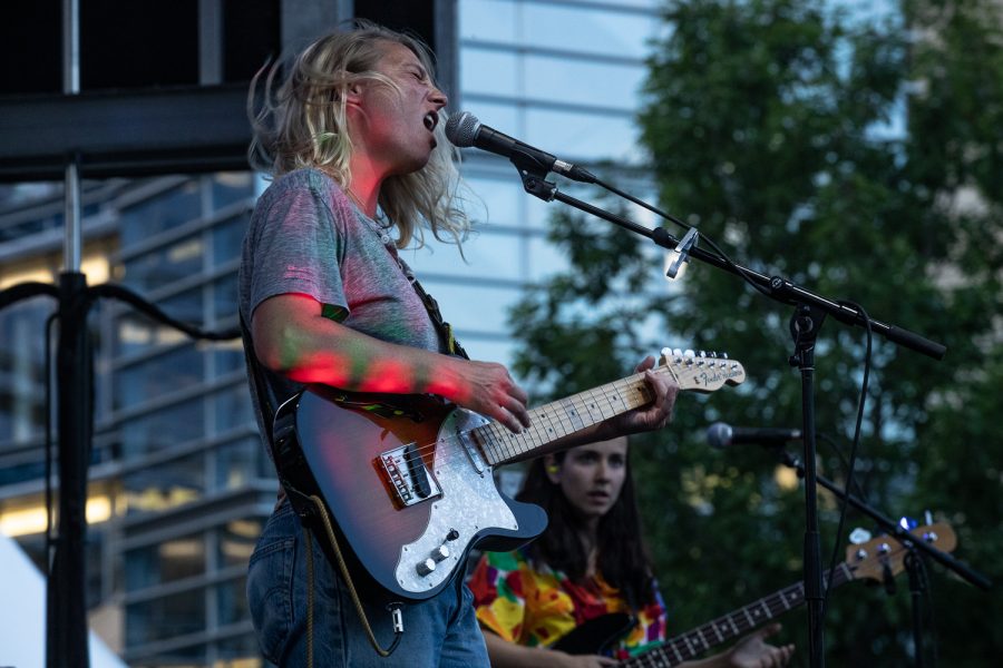 Lissie performs at the Kum & Go stage during the 2019 80/35 Festival in downtown Des Moines on Friday, July 12, 2019. 