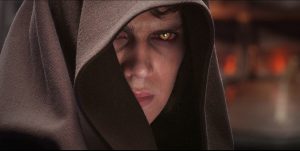 KRT WHATS NEXT STORY SLUGGED: TRIVIA KRT HANDOUT PHOTOGRAPH (May 10) Anakin Skywalker (Hayden Christensen) turns to the dark side of the Force in Star Wars: Episode III Revenge of the Sith. (jt) 2005