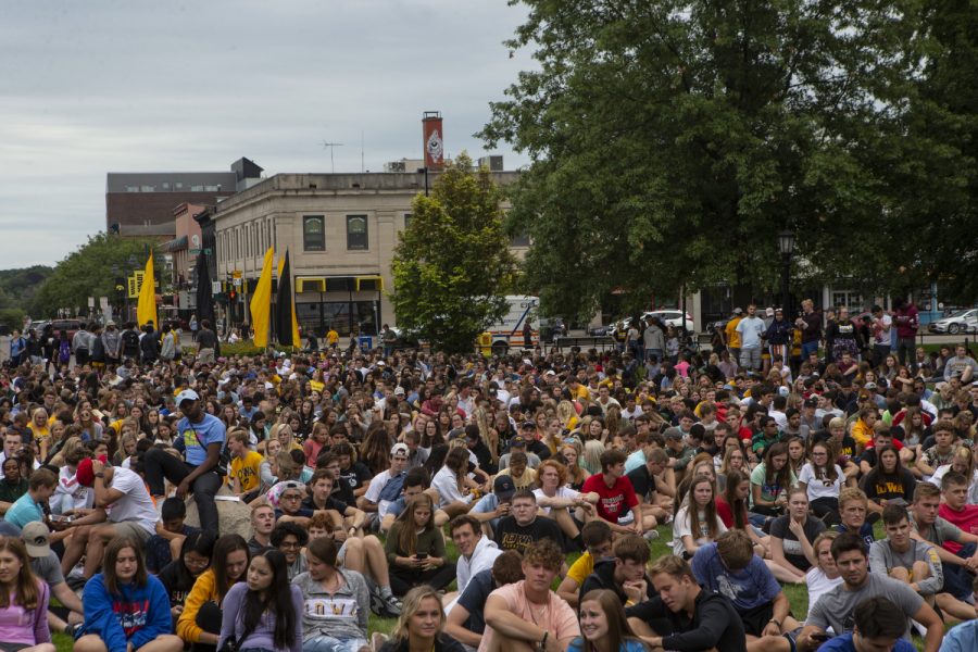 during Convocation on the Pentacrest on Sunday, August 25, 2019.