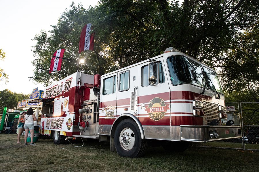 Tortilla 911 is a food truck owned by Doug Loof that used to be a firetruck. The foodtruck could be found ontop of the hill at the Hinterland Music Festival on August 4, 2019 in Saint Charlies, Iowa.