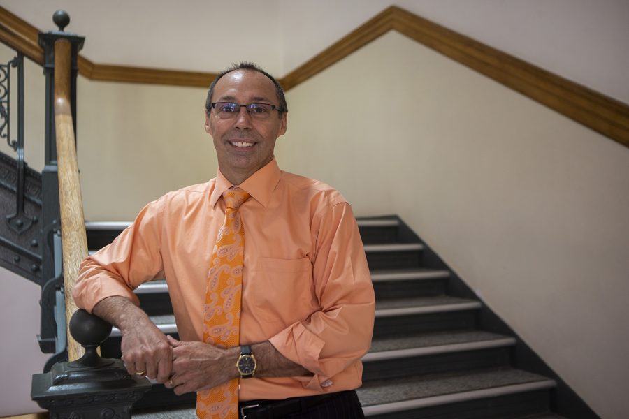 New CLAS Dean Steve Goddard poses for a portrait in Schaeffer Hall on Friday, August 23, 2019. (Jenna Galligan/The Daily Iowan)