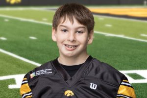 Meet the first Kid Captain of the Hawkeye football season, Aidan Kasper