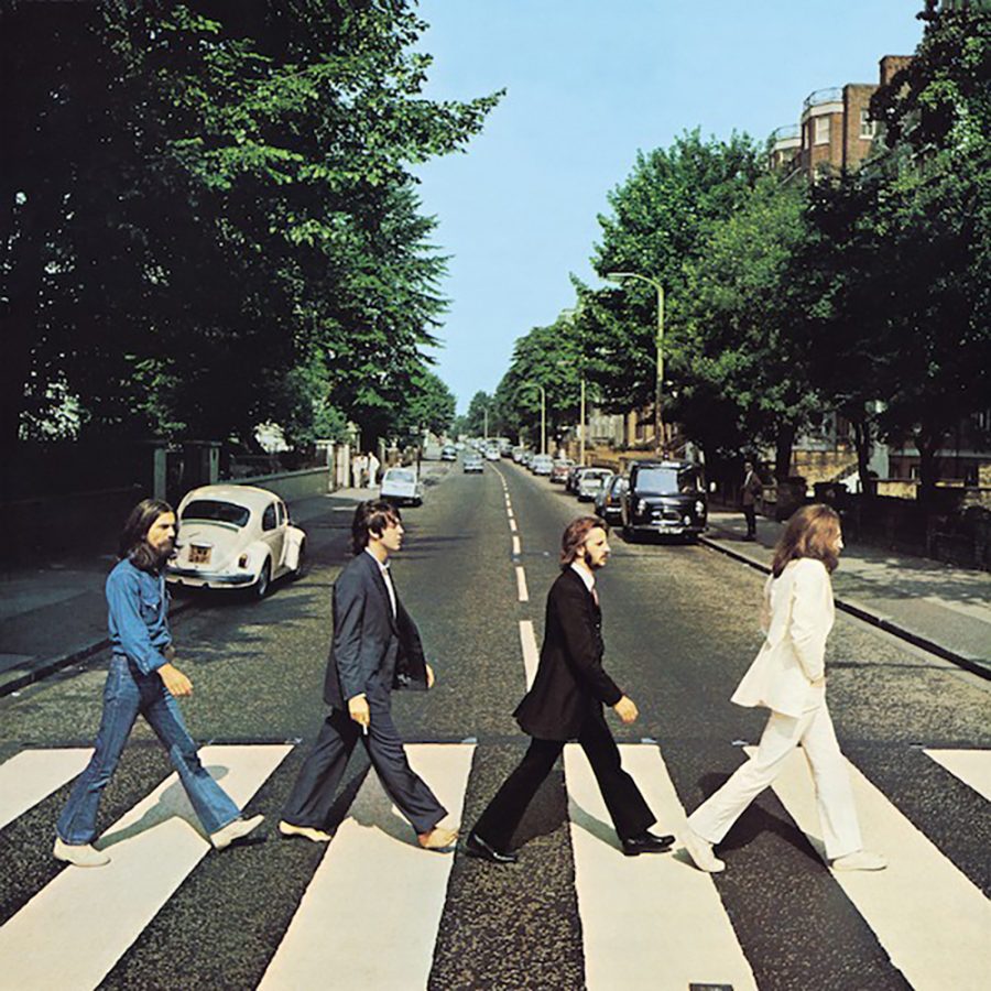 The cover of The Beatles' "Abbey Road" album.