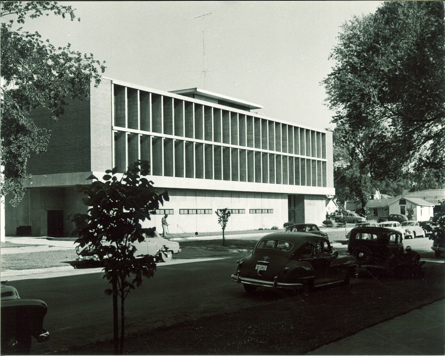 The Communications Center is seen in July 1953. The center, which previously housed The Daily Iowan, is set to be torn down.