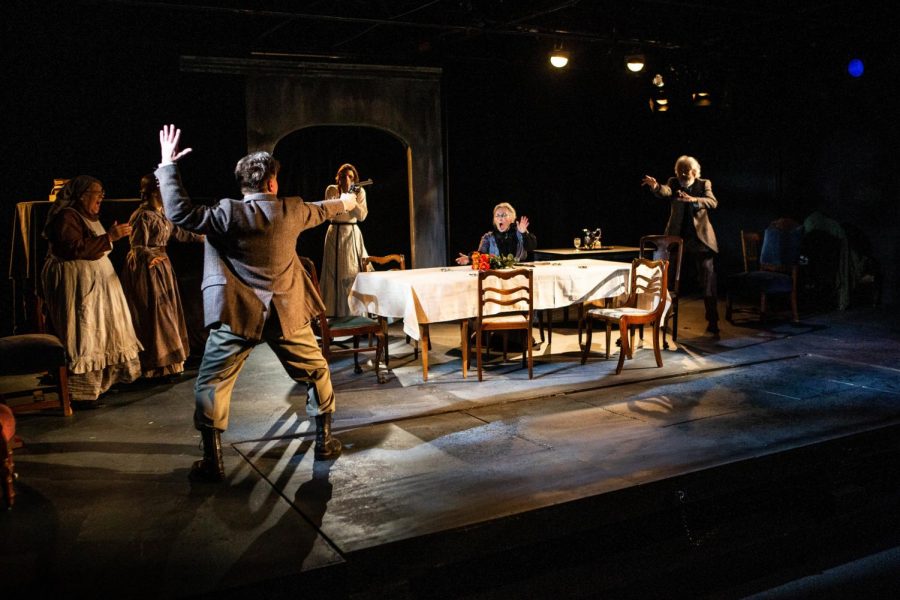 The cast of Uncle Vanya performs at the Riverside Theatre on Thursday, September 12, 2019. 