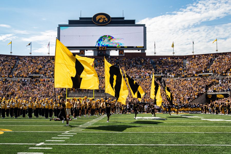 The+Iowa+football+team+is+introduced+during+a+football+game+between+Iowa+and+Rutgers+at+Kinnick+Stadium+on+Saturday%2C+September+7%2C+2019.+The+Hawkeyes+defeated+the+Scarlet+Knights%2C+30-0.