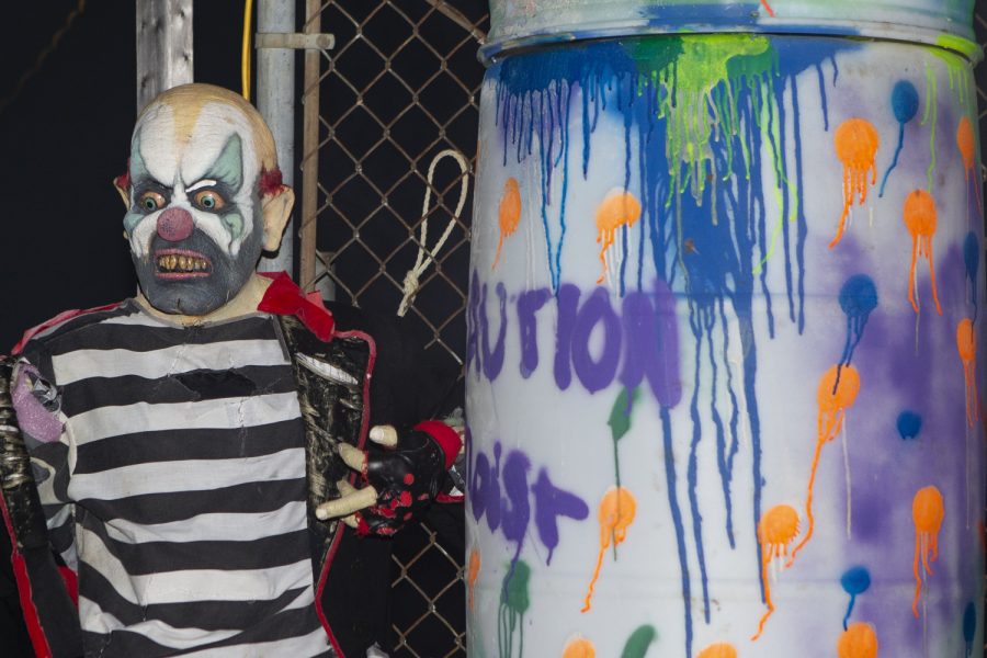 The Circle of Ash Haunted House, which is the largest haunted house in Iowa, is seen on October 27, 2019. The Haunted House takes place at the Linn County Fairgrounds in Central City, Iowa.  (Raquele Decker/The Daily Iowan)