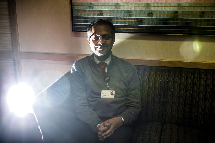 CEO of UI Hospitals and Clinics Suresh Gunasekaran poses for a portrait on Thursday, October 24, 2019.