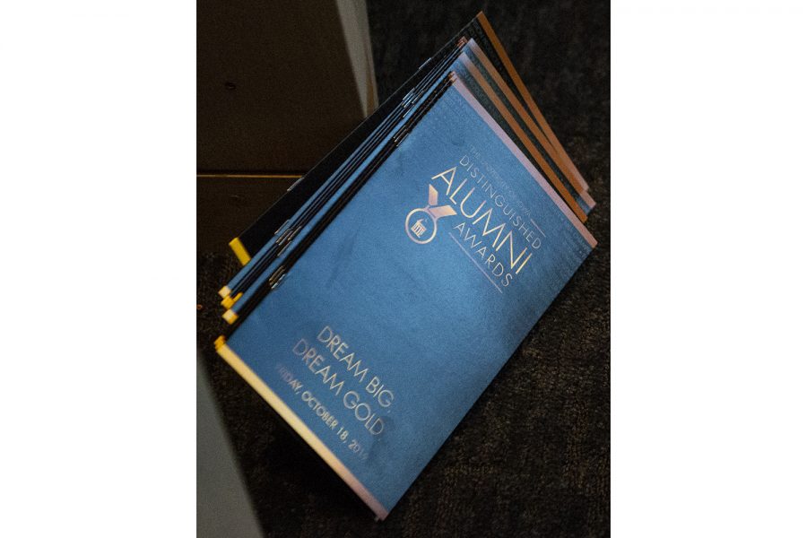 The Alumni Awards programs at the Voxman on October 18, 2019. 