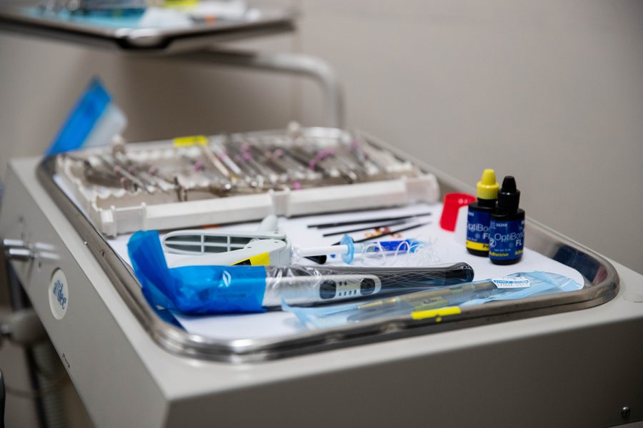 Dental instruments are seen at the Operative Dentistry Clinic on Wednesday November 20, 2019. 