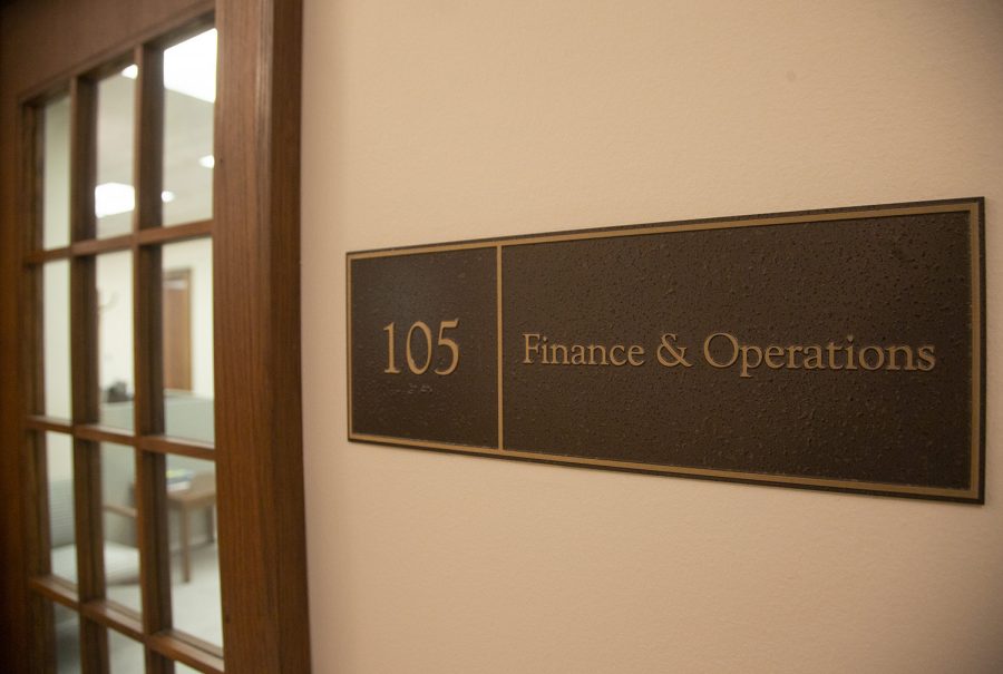 The office of Finance and Operations is seen in Jessup Hall on Tuesday, November 19, 2019. 