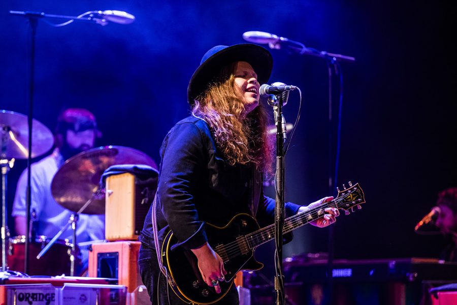 The Marcus King Band performs at the Englert Theatre on Thursday, November 21, 2019. King is a fourth-generation musician and is traveling with his band on their El Dorado tour.