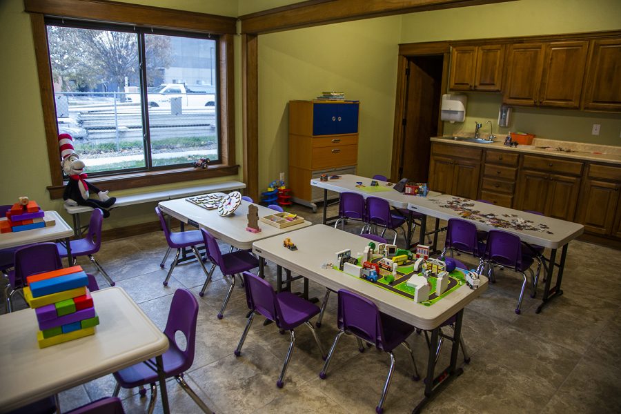 The room for 5 year olds is seen at the Caring Hands & More Multi-Generatonal Center in Iowa City on Monday, November 4, 2019. The center provides facilities for various ages.