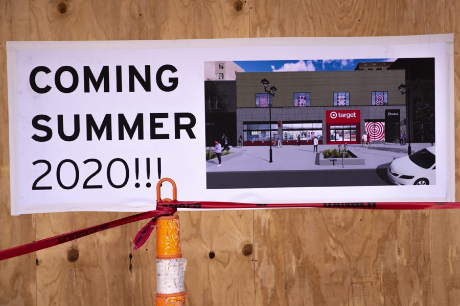 The soon to be location of a new Target is seen in downtown Iowa City on Friday, August 30th, 2019. 