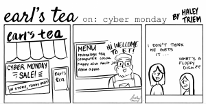 Cartoon: Earls Tea: Cyber Monday