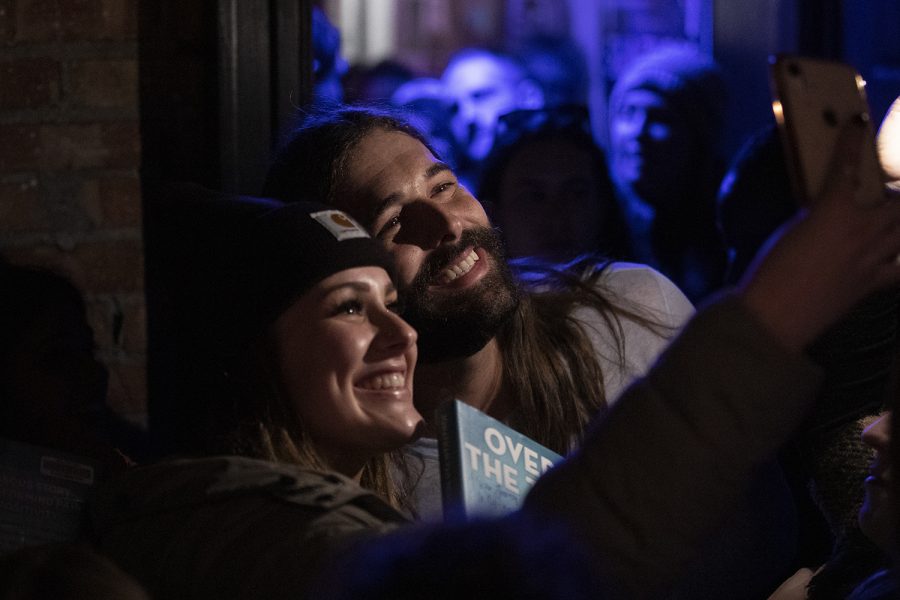Hairstylist and Reality TV Star Jonathan Van Ness poses for a photo at Studio 13 in Iowa City on Sunday, January 26, 2020. Van Ness spoke in support of Sen. Elizabeth Warren, D-Mass., and encouraged attendees to caucus for her. 