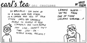 Cartoon: Earls Tea on Caucuses