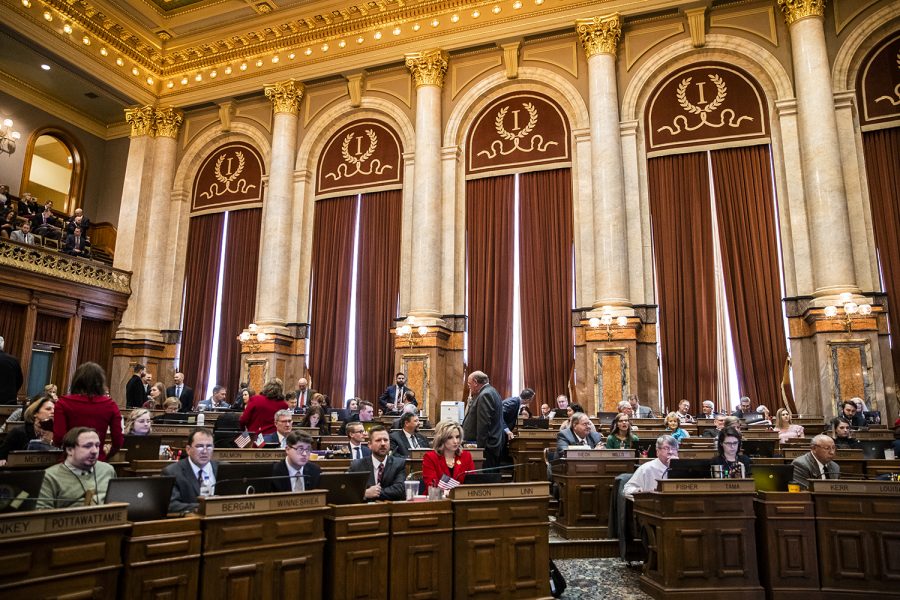 The Iowa House convenes at the Iowa State Capitol on Monday, Jan. 13, 2020. Leaders in the Iowa House of Representatives gave opening remarks to preview their priorities for the 2020 session. 