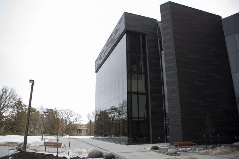 The University of Iowa Pharmacy Building is seen during a media tour on Tuesday, Feb. 3, 2020. The building opened its doors to students this semester. 