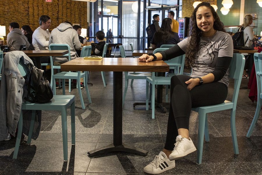 Haley Edwards poses for a portrait in Poindexter Coffee on Feb. 2, 2020.