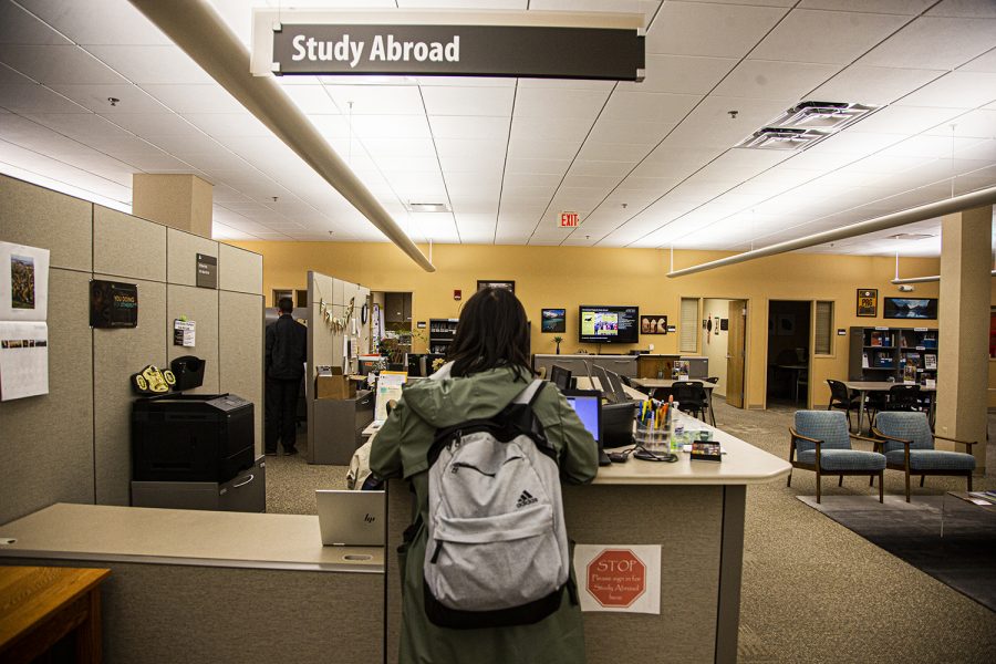 The University of Iowa Study abroad office is seen on Monday, October 21st, 2019. (Tate Hildyard/The Daily Iowan)