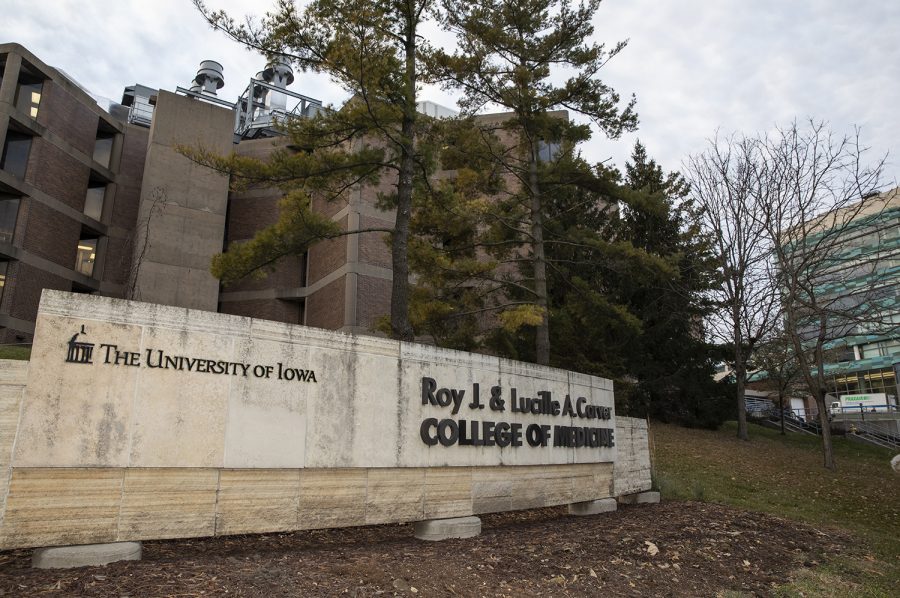 The Roy J. and Lucille A. Carver College of Medicine is seen on Monday, November 18, 2019.