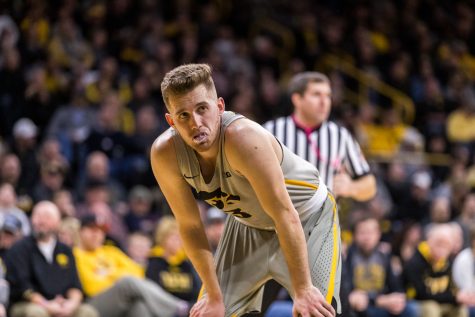 Iowa guard Jordan Bohannon #3 during a basketball game against Michigan State on Thursday, Jan. 24, 2019. The Spartans defeated the Hawkeyes 82-67. 
