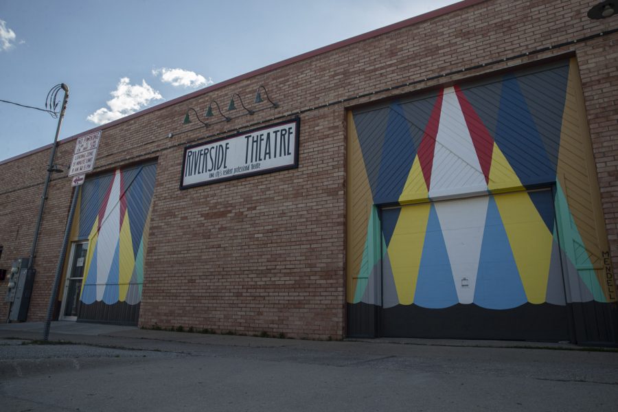The Riverside Theatre is seen on Sunday, April 26, 2020 (Jake Maish/The Daily Iowan)