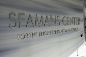 The inside of the Seamans Center is seen on Friday, July 12, 2019. The building houses the UI College of Engineering.