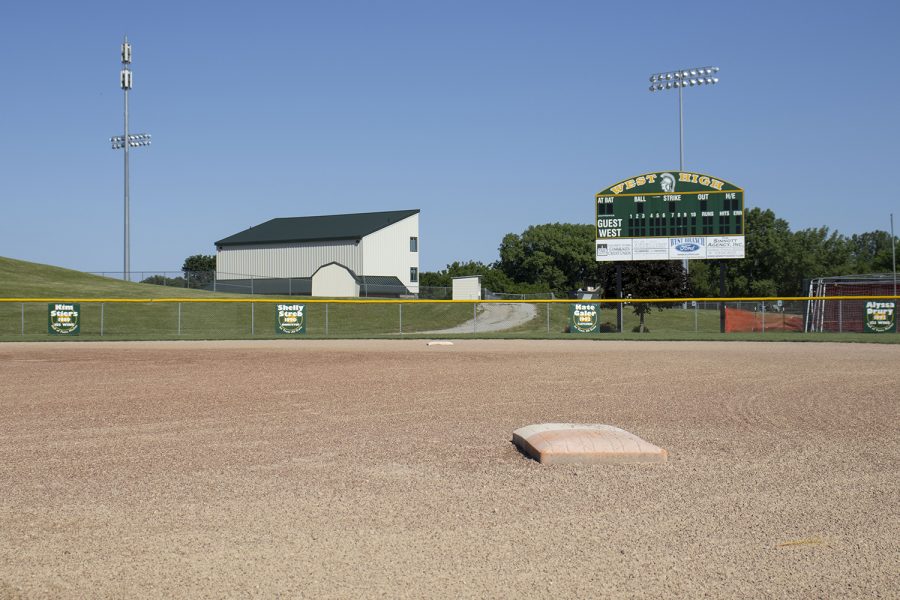 A softball field is seen on Saturday, June 13 at West High School in Iowa City.
