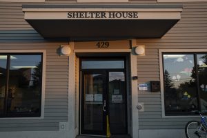 The entrance to Shelter House is seen on Wednesday, July 15 2020 in Iowa City. 
